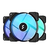 Fractal Design Aspect 12 RGB 120 mm PWM Wide 500-2000 RPM Range Black Frame 3-Pack Computer Fan, FD-F-AS1-1207