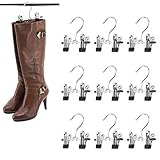 "N/A" SUNTRADE Double Adjustable Clips Stiefel Kleiderbügel, Platzsparende Stiefel Socken Taschen Hängende Clips Stiefelhalter Boot Organizer (9)