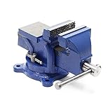 Wiltec Schraubstock Heavy Duty 75 mm Klemmbacke, Spannwerkzeug mit Amboss für schwere Beanspruchung für Werkbank