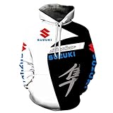 GTKRMXOB Herren Hoodie Trainingsanzug Für SU.ZU.K.I Grafik Sweatshirts Fitness Mantel Pullover Hoody Mit Kapuze Outwear Tops Frühling Herbst Jacke-E||XXL
