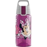 SIGG - Trinkflasche Kinder - Viva One Disney - Junior Minnie Mouse - Für Kohlensäurehaltige Getränke Geeignet - Auslaufsicher - Spülmaschinenfest - BPA-frei - Sport & Schule - Pink - 0,5L