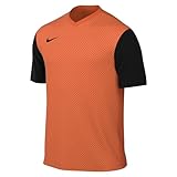 Nike, M Nk Df Tiempo Prem Ii JSY Ss, Kurzarm-Shirt, Sicherheit Orange/Schwarz/Schwarz, L, Mann