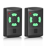 Wvoillty 26.975 MHz Garagentor Fernbedienung, Handsender Kompatibel mit Fernbedienung Hormann HSM4-26.975, HSM2-26.975, HS2-26.975,DHM02-26.975, Grün Taste 4 Kanäle, 2 Stücke