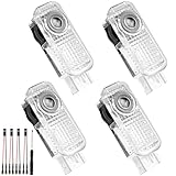 Kairiyard 4 Stück Türbeleuchtung Logo Projektor, Logo Einstiegsbeleuchtung, Autotür Projektor Licht Zubehör für A1/A3/A4/A5/A6/A7/A8/Q2/Q3/Q5/Q7/Q8/TT/R8.