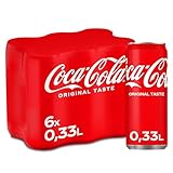 Coca-Cola Classic - prickelndes Erfrischungsgetränk mit unverwechselbarem Coke-Geschmack - koffeinhaltiger Softdrink in Einweg Dosen (6 x 330 ml)