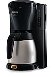 Philips Café Gaia Kaffeemaschine - Schwarz - Thermo-Kanne - Drip Stop Funktion - 1,2 Liter - Wasserstandsanzeige - Automatische Abschaltung - Kabelfach - HD7544 20