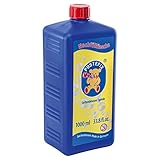 PUSTEFIX Nachfüllflasche Maxi I 1000 ml Seifenblasenflüssigkeit I Bubbles Made in Germany I Seifenblasen für Hochzeit, Kindergeburtstag, Polterabend I Seifenblasen für Kinder & Erwachsene