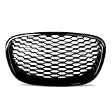 SHLPDFM Kühlergrill Frontgrill Sportgrill Grill Wabengitter ohne Emblem für Seat Leon 1P Altea 5P Toledo -09(Schwarz glänzendes Finish)