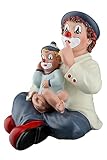 Gildeclown Gilde Deko Figur Clown Silentium - Geschenke für Frauen Männer - Clownfigur Glücksbringer Talismann Mutmacher - Mehrfarbig - Höhe 9 cm