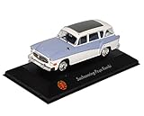 Atlas Sachsenring P240 Kombi Blau Weiss DDR 1/43 Modell Auto
