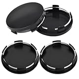 Nabendeckel Vw，4 Stück Felgenkappen, Radnabendeckel, Radnabenkappen, Nabendeckel, Nabenabdeckung, Radnabenabdeckung(60Mm-Black),Od 60Mm Id 56Mm,