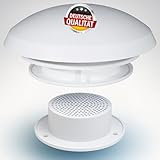 VitalVenture Dachlüfter Wohnmobil Pilzlüfter Weiß - Zwangsbelüftung Camper & Wohnmobil Lüfter mit Fliegenschutz - Aerodynamisch, Wetterfest & Langlebig, Hobby Wohnwagen Ersatzteile, lüfter wohnmobil,