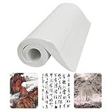 Hugwish 120pcs reispapier xuan papier, chinesische kalligraphie papier weiß, reispapier kalligraphie 35 x 25cm chinesische Kalligrafie, chinesische Malerei (Rohes Xuan-Papier)