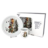 Triptis-Porzellan Rapunzel Kindergedeck, 3 teilig Kindergeschirr, Weiß