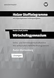 Holzer Stofftelegramme Baden-Württemberg – Wirtschaftsgymnasium: Volks- und Betriebswirtschaftslehre mit wirtschaftlichem Rechnungswesen Lösungen