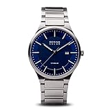 BERING Herren Uhr Solar Movement - Solar Collection mit Titan und Saphirglas 15239-777 - 10 ATM