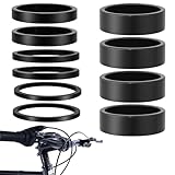 KELAV Lenker Abstandshalter Fahrrad 10 Stück, Aluminium Fahrrad Lenker Spacer 2/3/5/10mm, Entfernung 1 1/8 Zoll Vorbau Spacer Set für MTB Rennrad BMX