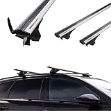 RIDIGO Dachträger für Audi A3 8P Sportback 2004-2012 mit geschlossener (integrierter) Dachreling Silber