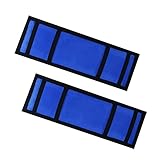 Feliey Ratchet Strap Protector Sleeve Universal Tie Down Strap Ratchet Protector for Boat, Trailers, Jetski, Waverunner Blue 4 x 12 Inches–Pack of 2