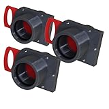 GENERIC 3er Set - DN 50mm Luft-Absperrschieber mit Muffe | Blastgate | PETG | Werkstattabsaugung | Absauganlage | Späneabsaugung | Abluft - Sperrschieber | Staubsammler | Luftreiniger | 3 Stück