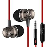 Ziyan In-Ear Kopfhörer + Mikrofon Ohrstöpsel Headset für Huawei Samsung HTC Bass Klang