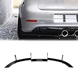 HFJFDQ Heckstoßstange Diffusor Spoilerlippe Für V&w Für Golf 5 R32 MK5 2005–2008 Glänzend Schwarz Kofferraum Unterer Splitter Canards Trim Kit