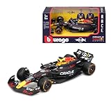 Bburago - Red Bull Racing RB20 Max Verstappen #1 2024 - Realistisches Modellauto im Maßstab 1:43, gefahren von Max Verstappen, offizielle Red Bull-Lizenz, empfohlenes Alter 3+ Jahre