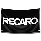 ENMOON Recaros Motorsport-Sitze, Wandbehang, 90 x 150 cm, 150 D Polyester, Garagenladen-Wanddekoration