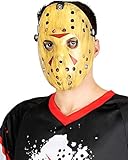 Funidelia Offizielle Jason Freitag der 13. Maske für Herren und Damen, Horror Angst Zubehör für Erwachsene, Karneval, Halloween und Partys