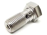 Hohlschraube passend für Bremsleitung Bremssattel Schraube AJP BREMBO M10 x 1,25 - Yamaha Aerox MBK Nitro Peugeot Speedfight Aprilia SR 50 Gilera Runner Piaggio TPH NRG Sfera '