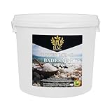 HAF® Premium Totes Meer Badesalz für empfindliche & trockene Haut | Meersalz 100% naturrein aus Jordanien für den Stressabbau | Mineralsalz für guten Schlaf & zur Körperpflege | 5 kg im Eimer