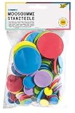 folia 2351 - Moosgummi Stanzteile, 200 Kreise, sortiert in Größe und Farbe, ideal für Scrapbooking, Kartengestaltung und kreative Bastelarbeiten