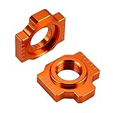 NICECNC Hinterachse Blöcke Kettenversteller Kompatibel mit KTM 690 Duke/Enduro/R,1290 Super Adventure/R/S/T 950 990 1090 1190 Adventure 690 SMC R 19-21,Schraube Einsteller kettenspanner
