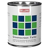 OELLERS Greenscreen Farbe, 1 Liter, Chroma Grün, professionelle Studio- & Wandfarbe - Perfekt für Studioaufnahmen, Videoproduktionen und Fotosessions