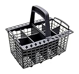LeaBen Besteckkorb passend für viele Spülmaschinen in 60 cm Breite - Maße 24 cm Länge, 18 cm Breite und 22,5 cm hoch mit ebener Stellfläche
