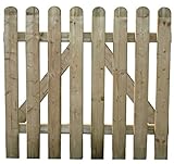 HOMEGARDEN Tor-Zaun Kiefer für Zaun Garten 100 x 100 cm