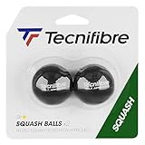 Tecnifibre - 2 Squashbälle Gelber Punkt, TF_Ball_Yellow_2balls, Nicht zutreffend