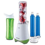 Russell Hobbs Standmixer Mix&Go Cool, inkl. 2 BPA-freie & spülmaschinenfeste Trinkflaschen (je 600ml), Deckel + Kühlakkus, 22.300 U/min, elektrischer Zerkleinerer, Mixer, Smoothie-Maker 21350-56