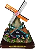 Miniatur Modell Holland Windmühle Haus Blumen Tulpen 11 x 9 x 8 cm Figur Deko GMTX 8229 a