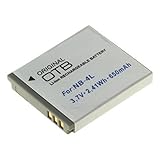 Akku kompatibel mit Canon NB-4L, NB-4LH für Digital Ixus, Ixy Digital, Powershot