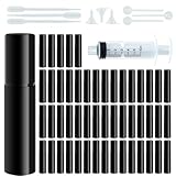 50 Stück 2ml Parfümzerstäuber Nachfüllbar, Reise Mini Sprühflasche, Kleine Parfümflasche Leer, Parfüm Abfüller mit 10 PCS Parfum Werkzeuge, Sprayflasche für Unterwegs,Reisen (50 PCS-2ml Schwarz)