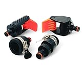 STYYL Wasserdiebe-Set 4-teilig universal Anschluss Adapter Set für Wasserhahn verstellbarer für Wasserhähne ohne Gewinde Hahnanschluss Innen und Außen ideal für Camper Wohnmobil Caravan