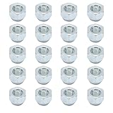 20 x mit Ford Focus Radmuttern für Stahlfelgen ZEALfix kompatibel mit Ford Fiesta Fusion KA Transit C-Max Kuga Puma Mazda Aygo Zubehör M12x1,5 SW19 Verzinken