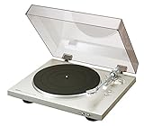 Denon DP-300 F Vollautomatischer Plattenspieler (Riemenantrieb, integrierter Vorverstärker) Premium Silber