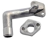 2EXTREME Ansaugstutzen 15mm schräg kompatibel für Hercules Prima M 2 3 4 5 Sachs 504/505 Mofa