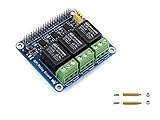 Relay Board for Raspberry Pi, 5V 1-Channel Relay Module, 40PIN GPIO Expansion, Photo-Coupled Isolation, 250V/5A Load Control, for Raspberry Pi Home Automation Projects