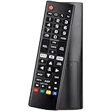 Universal für LG Fernbedienung Smart TV, Geeignet für Alle Original LG Fernseher AKB75095308 AKB75095307 AKB73715601 mit Netflix Amazon Tasten Geeignet für Fernbedienung LG Smart TV LCD LED 3D HDTV