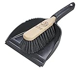 Peggy Perfect Leo Maier Profi Kehrset "Attention Serie" - Kehrschaufel + Handfeger, Löwen Brennstempel, 22 x 8 x 35 cm