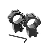Paike 2 Stück hochprofilige 30 mm/25,4 mm Zielfernrohrringe – 1 Zoll Zielfernrohrmontage-Adapter, 11 mm Schwalbenschwanzschiene (11 mm)