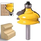 WSOOX Klassischen Römischen Ogee Besatz Router Bit 8mm Schaft, Profilfräser für Architektonisches Fräsen